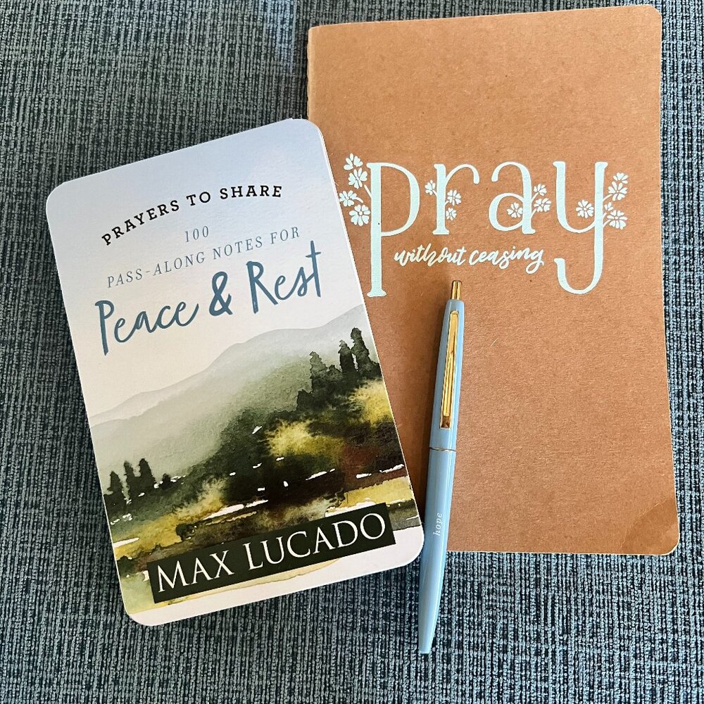 NWT Prayer Journal, Max Lucado Prayers to Share Book, Hope Pen
